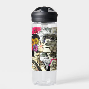 Botella De Agua Mujeres enamoradas Beso de orgullo