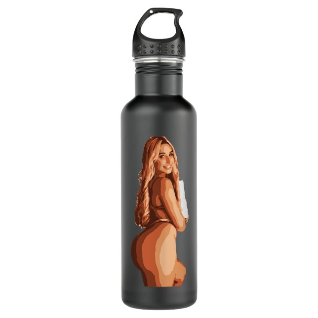 Botella De Agua Mujeres Hombres Abella Peligro Fanart Poster Sorti (Anverso)