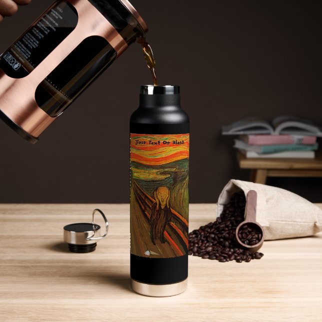 Botella De Agua Munch - El Helado Grita (Café (girado))
