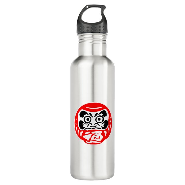 Botella De Agua muñeca Daruma (Anverso)