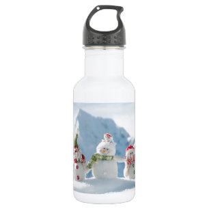Botella De Agua Muñecos de nieve de Feliz Navidad y Feliz Año Nuev