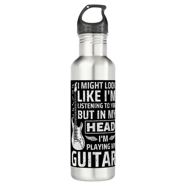 Botella De Agua Música de guitarra (Anverso)