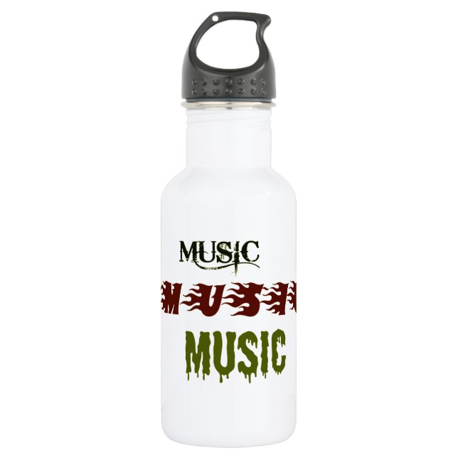 Botella De Agua Música musical (Anverso)