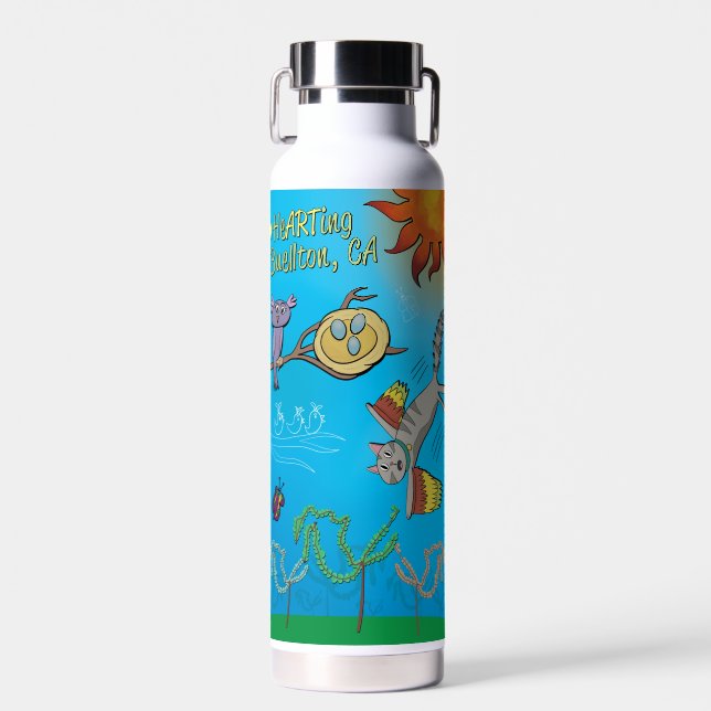 Botella de agua - Muy cerca (Delantero)
