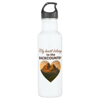 Botella De Agua My Heart Belongs to the Backcountry Premium