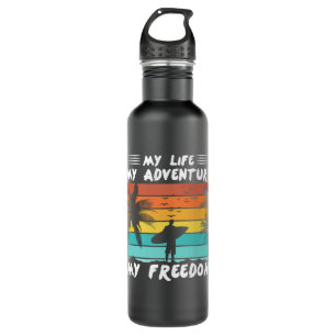 Botella De Agua My Life My Adventure My Freedom Surfing