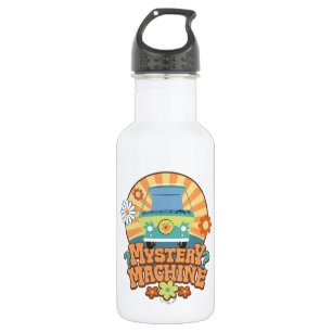 Botella De Agua Mystery Machine Van Floral Graphic
