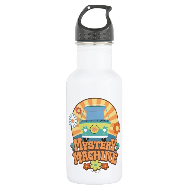 Botella De Agua Mystery Machine Van Floral Graphic (Anverso)