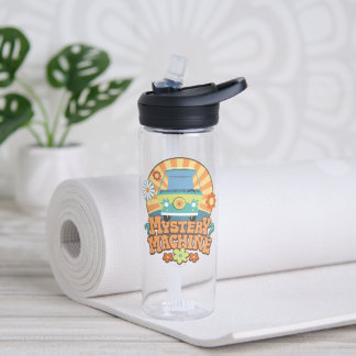 Botella De Agua Mystery Machine Van Floral Graphic