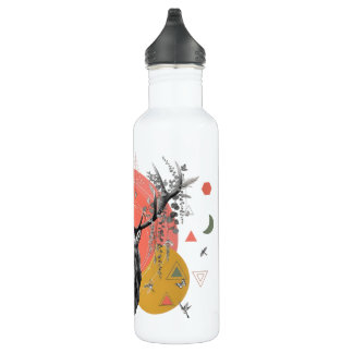 Botella De Agua Mystic Deer Collage