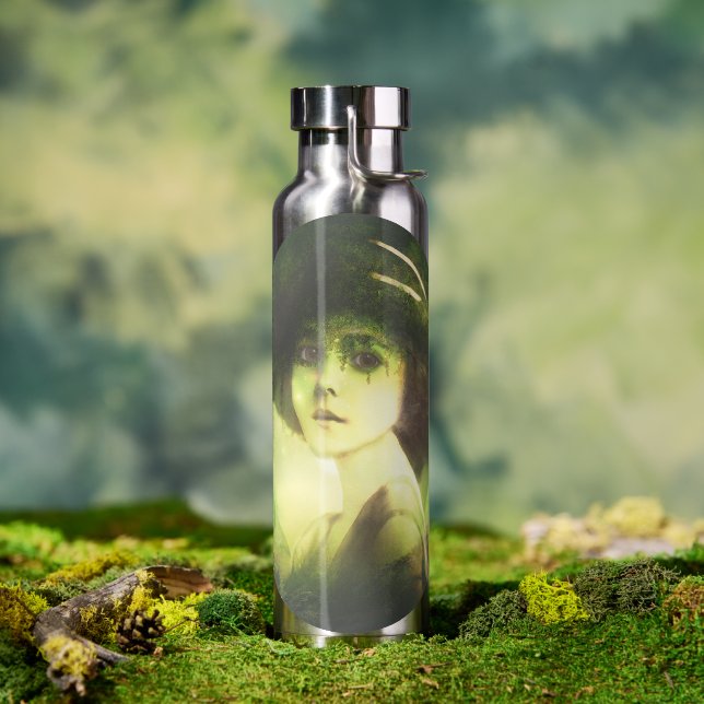 Botella De Agua Mystic Willow Tree Fantasy Art (Exterior)