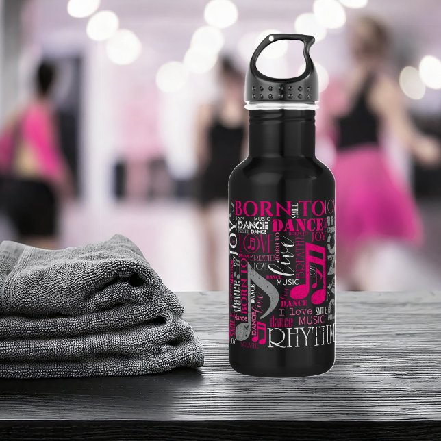 Botella De Agua Nacido en Dance Pink ID277 (Subido por el creador)