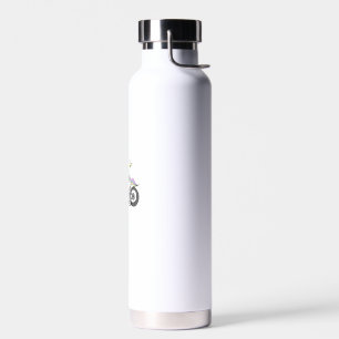 Botella De Agua Nacido Para Ir En Bicicleta Unicornio I Fan De Mot