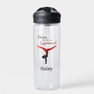Botella De Agua Nacido personalizado como gimnasta
