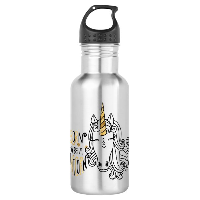 Botella De Agua Nacido Unicorn (Anverso)