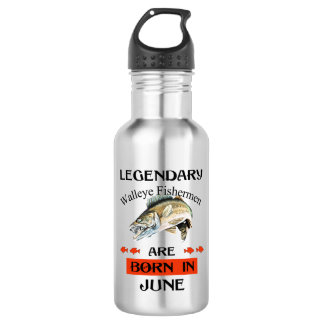 Botella De Agua Nacieron legendarios pescadores de Walleye en juni