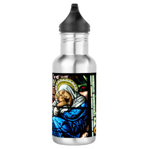 Botella De Agua Nacimiento del vitral de Jesús