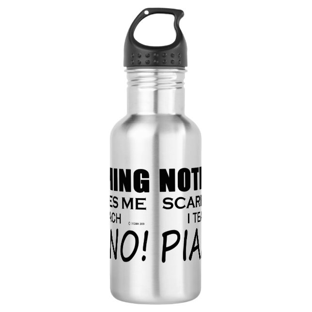 Botella De Agua Nada me asusta el piano (Anverso)