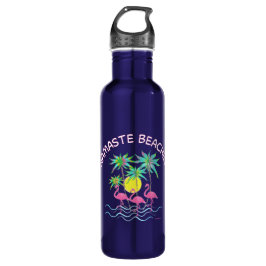 Botella De Agua Namaste Beaches Zen Yoga Tropic Fun Gráfico