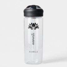 Namaste Lotus Flower Nombre personalizado moderno