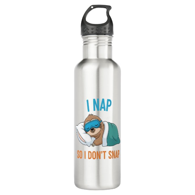 Botella De Agua Nap para que no me muevas. (Anverso)
