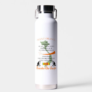 Botella De Agua Naranja Agente