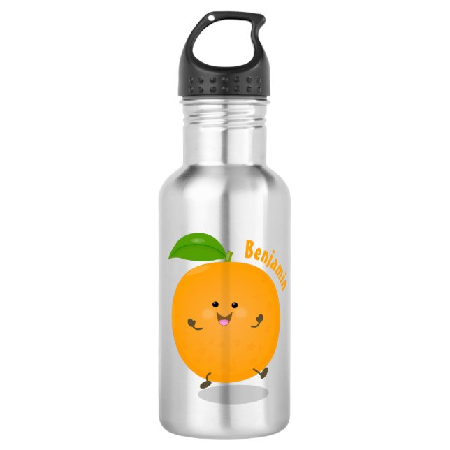 Botella De Agua Naranja de danza dulce cítricos (Anverso)