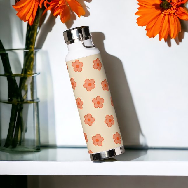 Botella De Agua Naranja Hippie Peach Preppy (Subido por el creador)