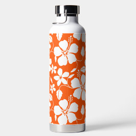 BOTELLA DE AGUA NARANJA HULA HAWAIANA (HIBISCO)