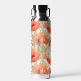 Botella De Agua Naranja Poppy Meadow