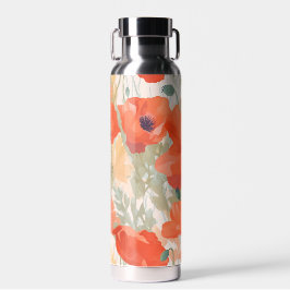 Botella De Agua Naranja Poppy Meadow