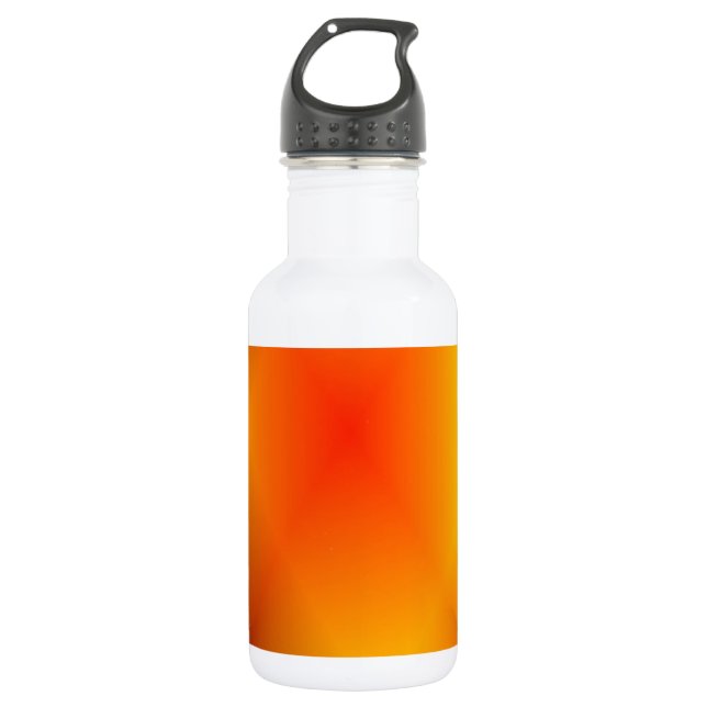 Botella De Agua Naranja quemado brillante (Anverso)