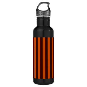 Botella De Agua Naranja Quemado Rayos Estilo Retro Personalizar Es