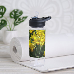 Botella De Agua Narcisos Amarillos Flores Alegres de Primavera