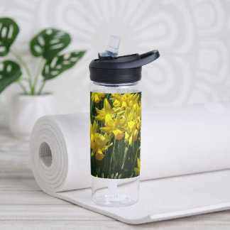 Botella De Agua Narcisos Amarillos Flores Alegres de Primavera