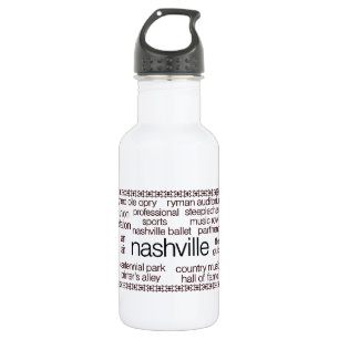Botella De Agua Nashville Brown