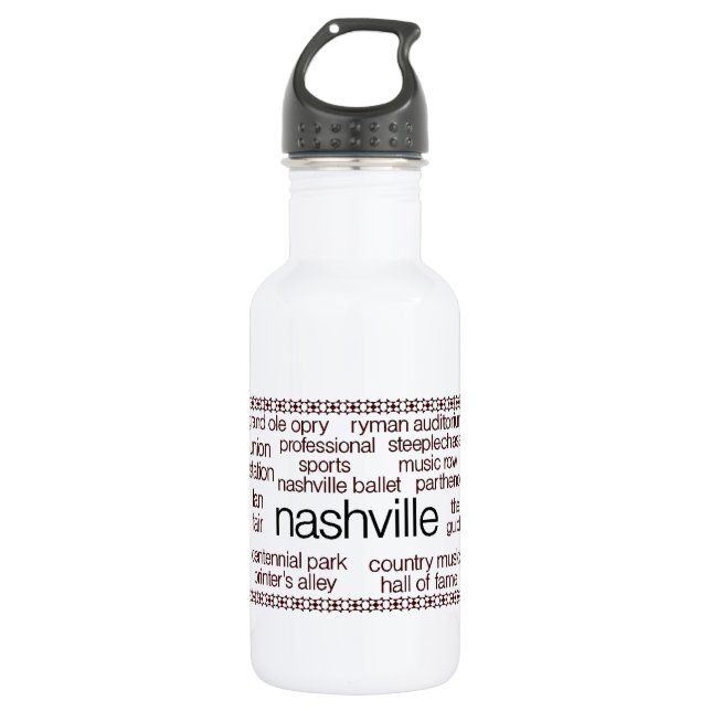 Botella De Agua Nashville Brown (Anverso)