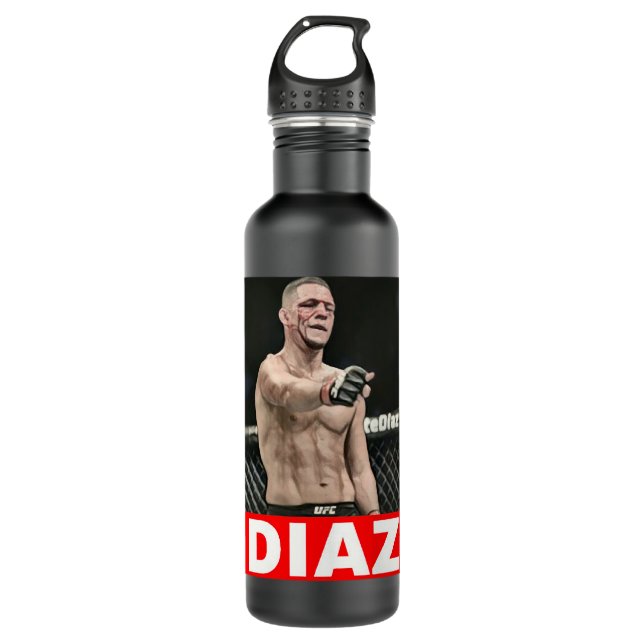 Botella De Agua Nate Diaz Classic T Shirt (Anverso)
