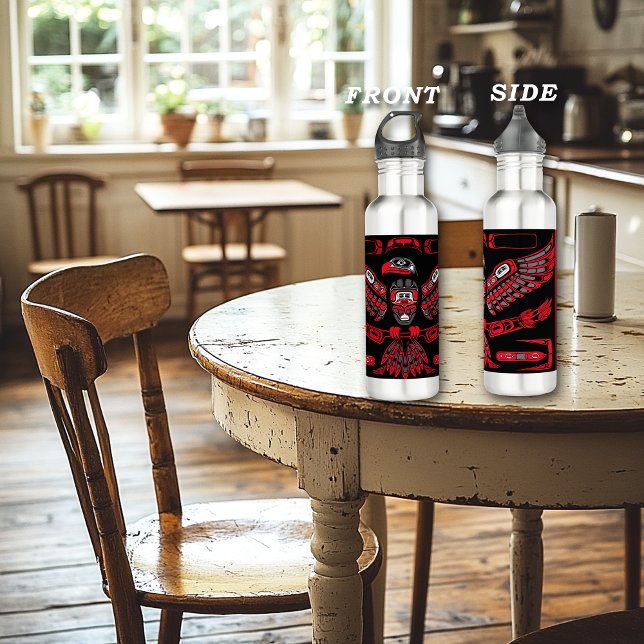 Botella De Agua Native American Thunderbird Illustration (Subido por el creador)