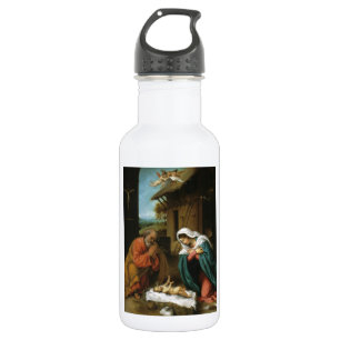 Botella De Agua Natividad Niño Jesús Cristianismo Escritura