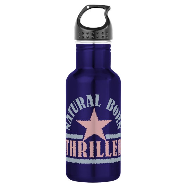 Botella De Agua Natural Born Thriller (Anverso)