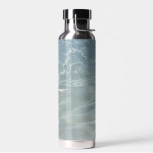 Botella De Agua Naturaleza azul del Resumen del Agua del Caribe