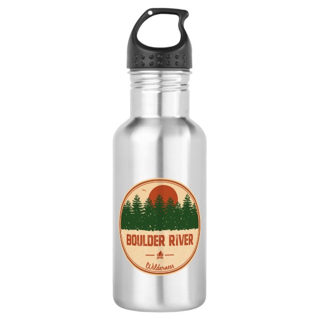Botella De Agua Naturaleza del río Boulder (Anverso)