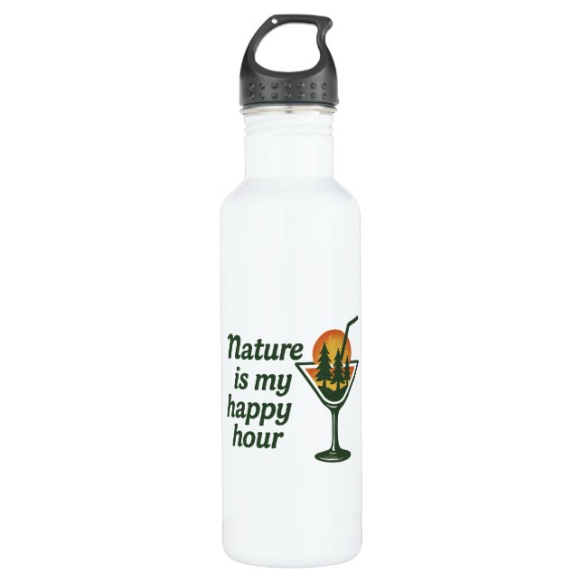 Botella De Agua Nature is my Happy Hour (Anverso)