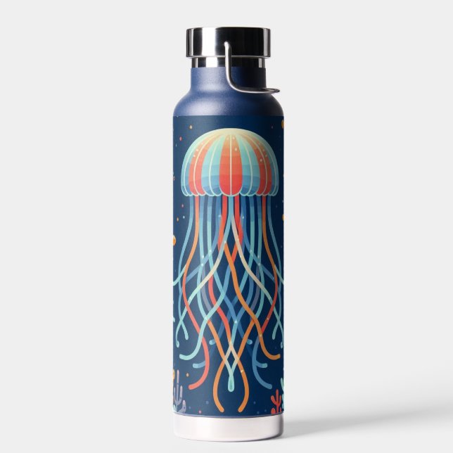 Botella De Agua náutica/playa/medusas costeras (Izquierdo)