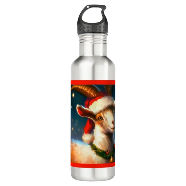 Botella De Agua Navidad Goat 2 (Anverso)