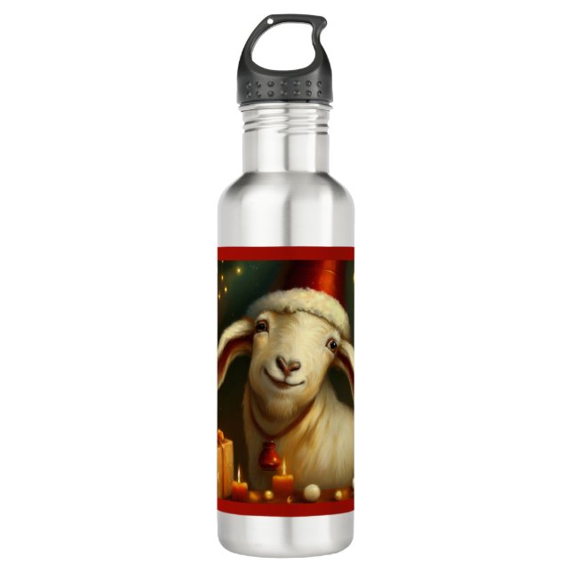 Botella De Agua Navidad Goat 3 (Anverso)