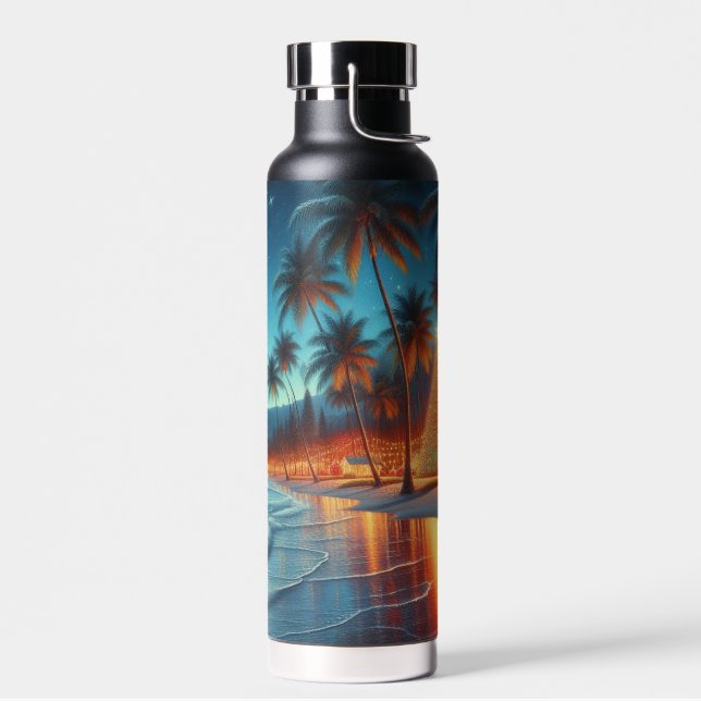 Botella De Agua Navidad hawaiana/tropical (Izquierdo)