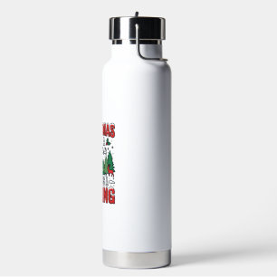 Botella De Agua Navidad Roba Es Un Sentimiento Reno Trineo Desi