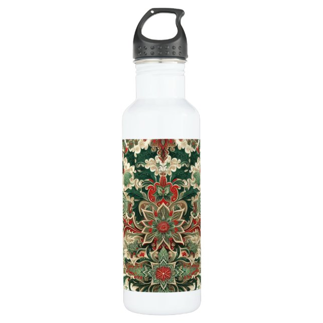 Botella De Agua Navidad victoriana/clásica/vintage (Anverso)